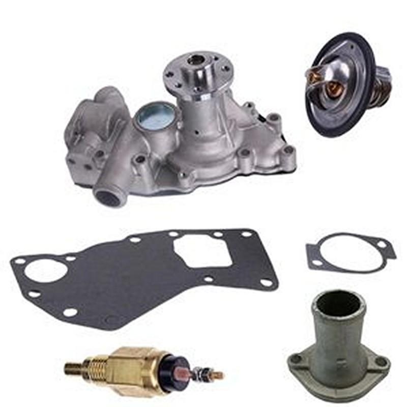 Water Pump 8981262300 With Gasket & Thermostat 8973617700 & Pipe 8971690151 & Sensor 8971256001 for Isuzu Engine 4LE1 4LE2 John Deere Excavator 75D 85D