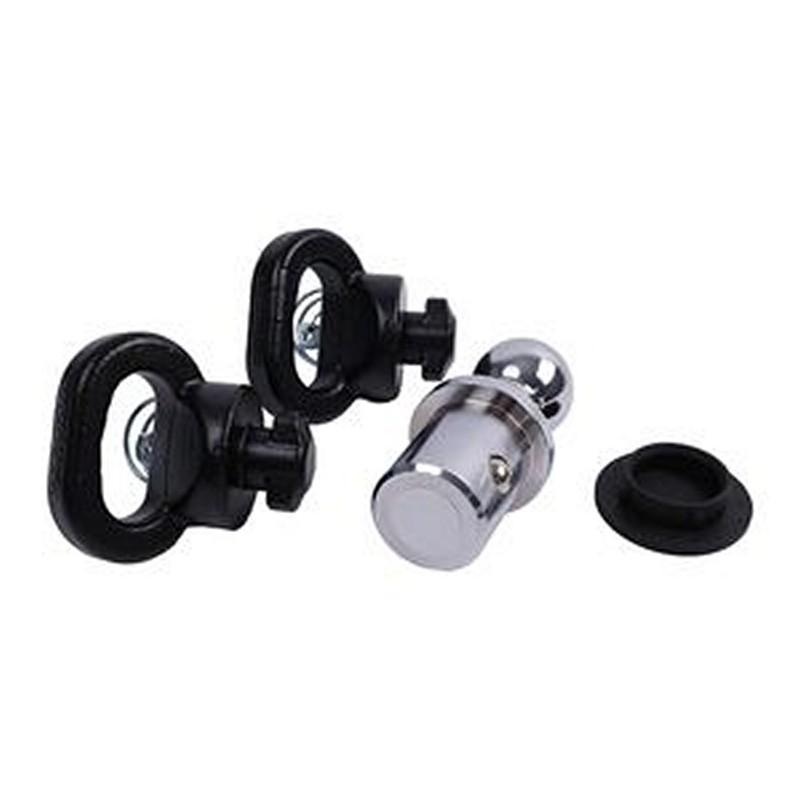 Puck System 2-5/16 Gooseneck Ball and Safety Chain Anchor Kit 60618 82216057AC for Ram Pickup Truck 2500 3500 2013-2023