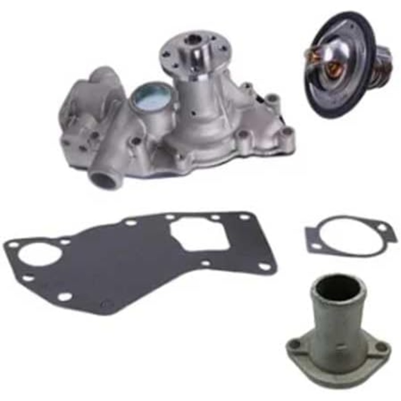 Water Pump 8981262300 With Gasket & Thermostat 8973617700 & Pipe 8971690151 for Isuzu Engine 4LE1 4LE2 John Deere Excavator 75D 85D