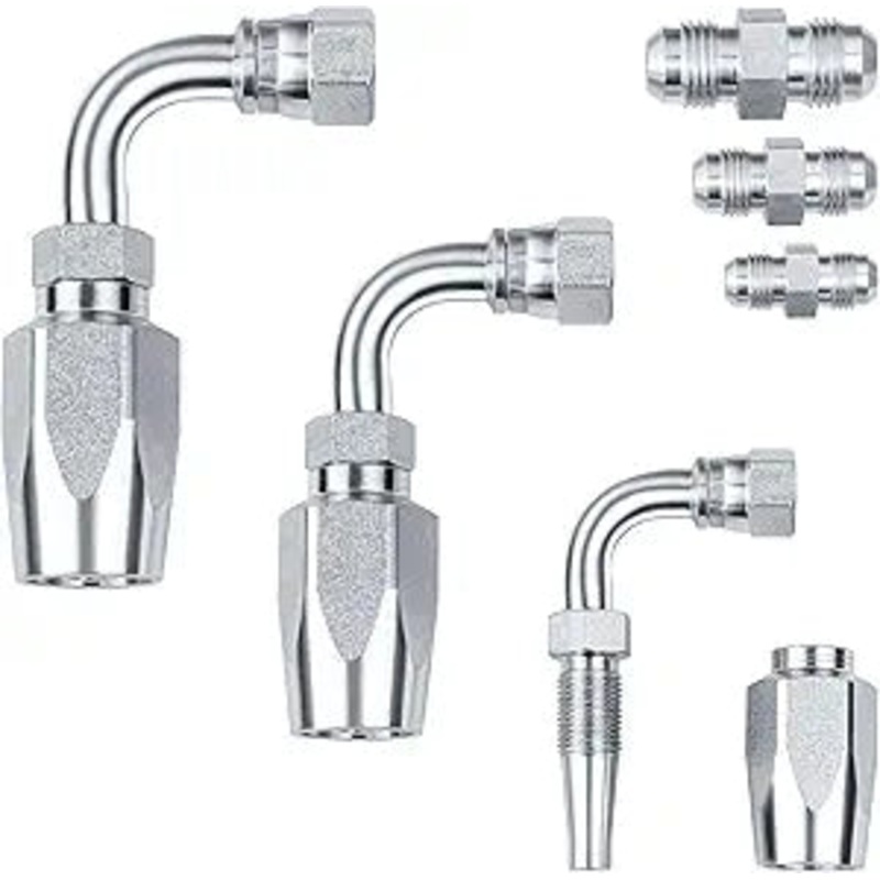 3 PCS Hydraulic Hose Field Repair Kit 1/4 3/8 1/2 Inner Diameter for Parker