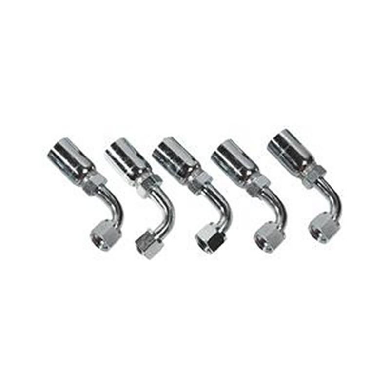 5 Pcs Hydraulic Hose Fitting With 3/8 JIC Female Swivel FJX90-06-06 for Parker