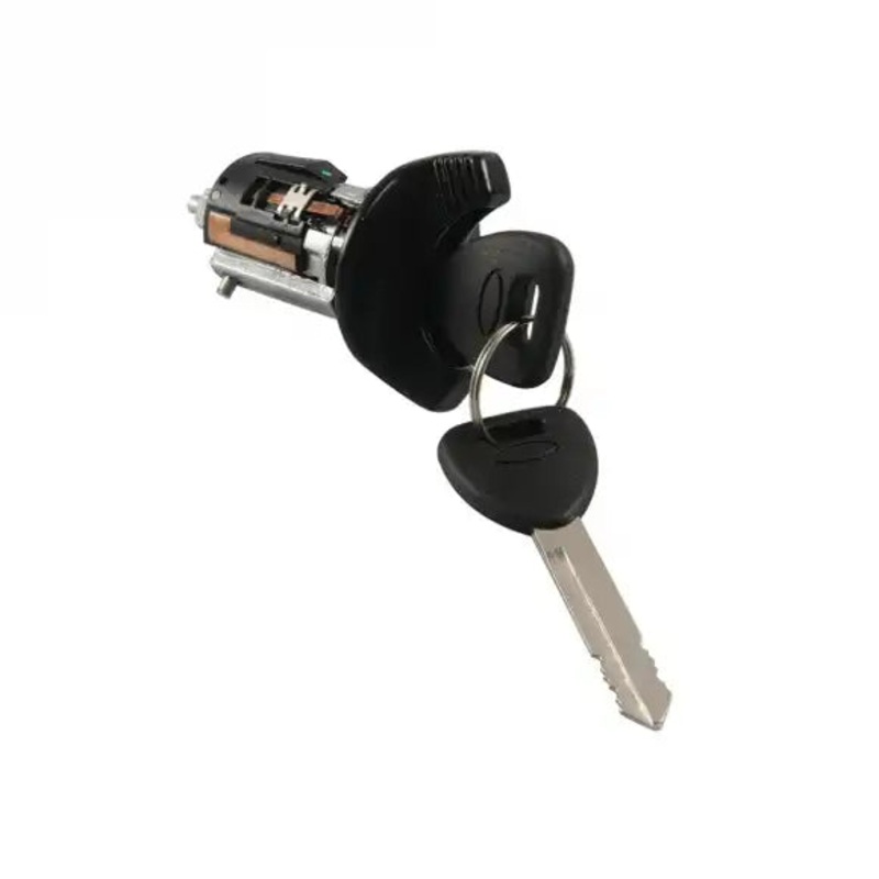 Black Bezel Ignition Lock Cylinder with Key 1L3Z11582A for Ford Mercury Lincoln Pickup Truck