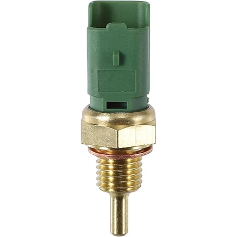 Coolant Temperature Sensor for Peugeot 206 Durable No.96368024 Water Temp Sensor Gold Tone Inner