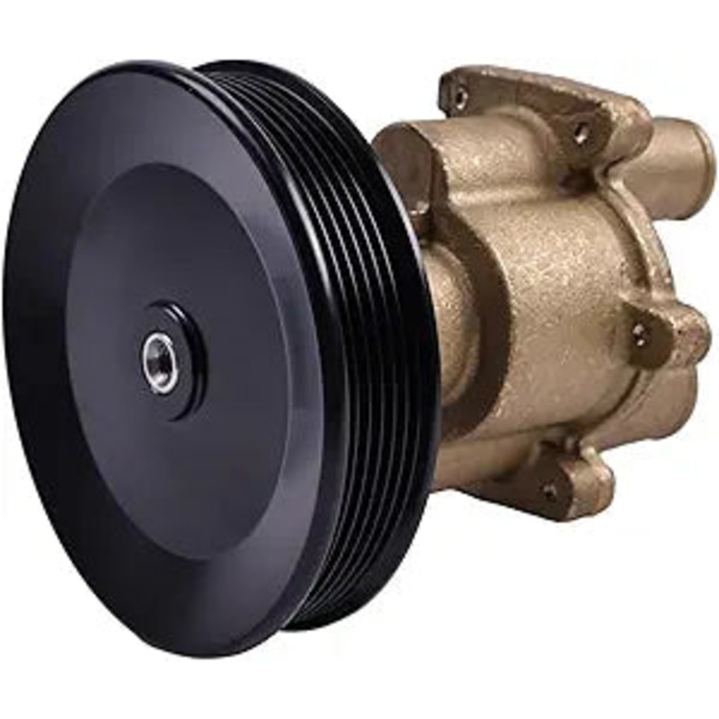 Raw Sea Water Pump with Pulley 46-8M0118067 46-862914T10 468M0122655 for Mercury Mercruiser Engine 4.3L 5.0L 5.7L 6.2L 350 357 383 MAG MPI