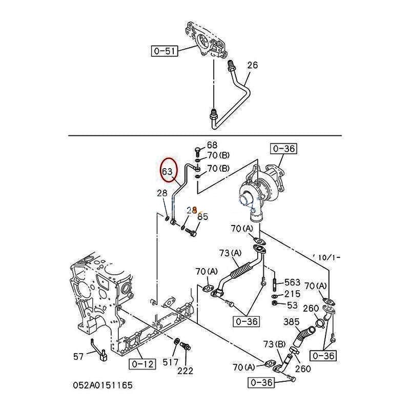 Pipe VI8980959780 84604126 for Isuzu Engine 4LE2 CASE Excavator CX75SR CX80