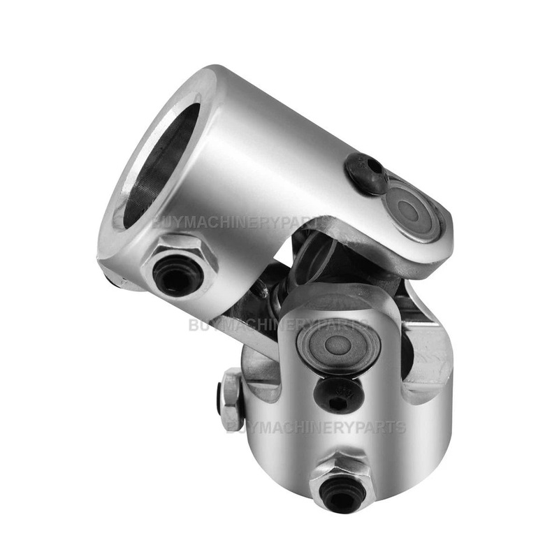 1 Round X 1 Round Chrome Powder Coated Steering Shaft U Joint Column Coupling