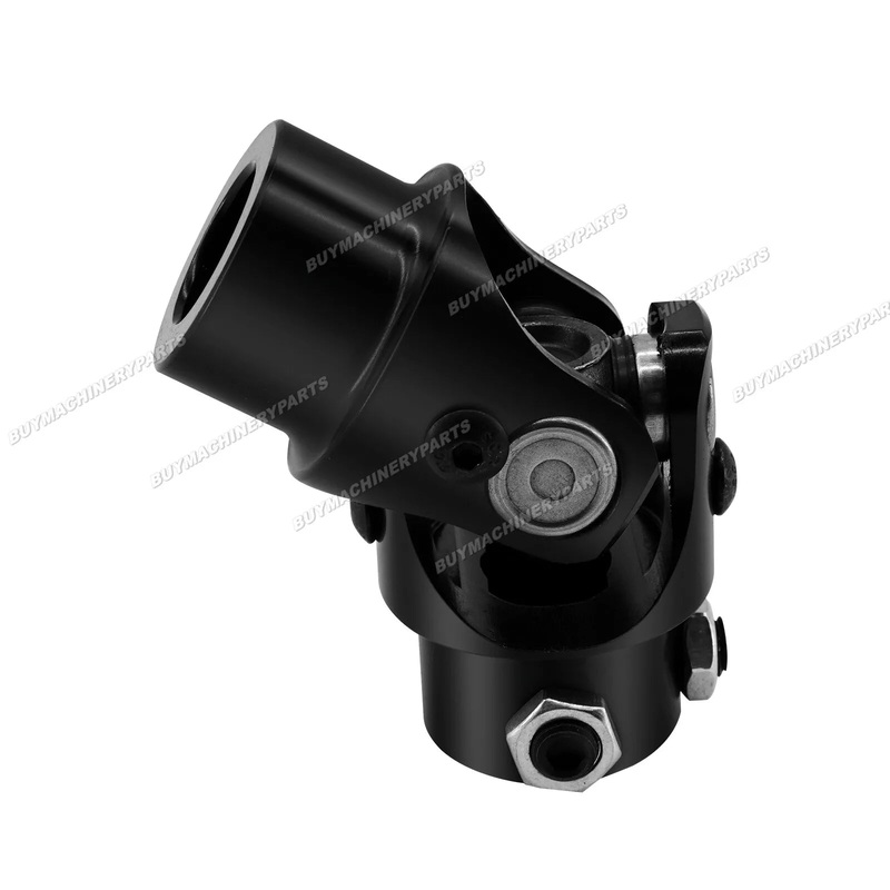 3/4 Round X 3/4 DD Black Powder Coated Steering Shaft U Joint Column Coupling