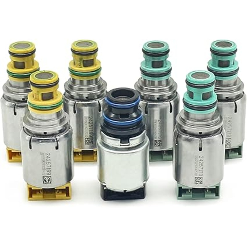 6T45E 6T40 Transmission Solenoids Kits Compatible with Chevrolet Buick GMC(Pack of 7)