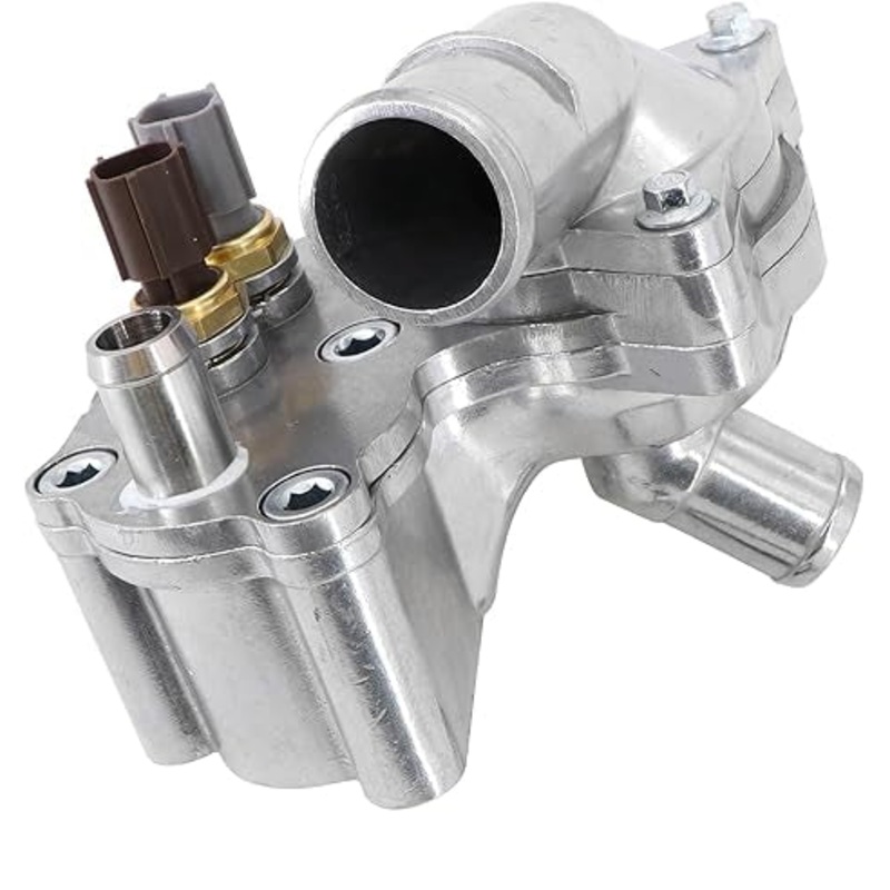 Aluminum Thermostat Housing Assembly 4L5E8A586AB Fit for 2001-2005 Ford Explorer for 2001-2011 Ranger for 2001-2008 Mazda B4000 for 2001 Mercury Mountainee