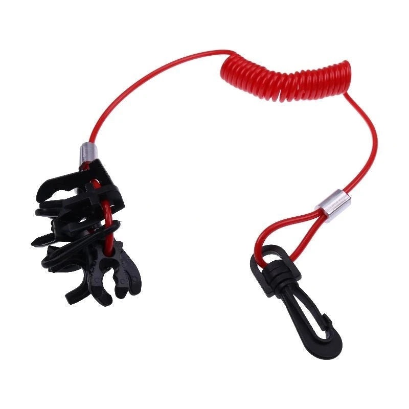 11 Keys Safety Stop Switch Lanyard for Johnson Evinrude Yamaha Honda OMC Mercury Mariner Suzuki Tohatsu Boat Motor Outboard