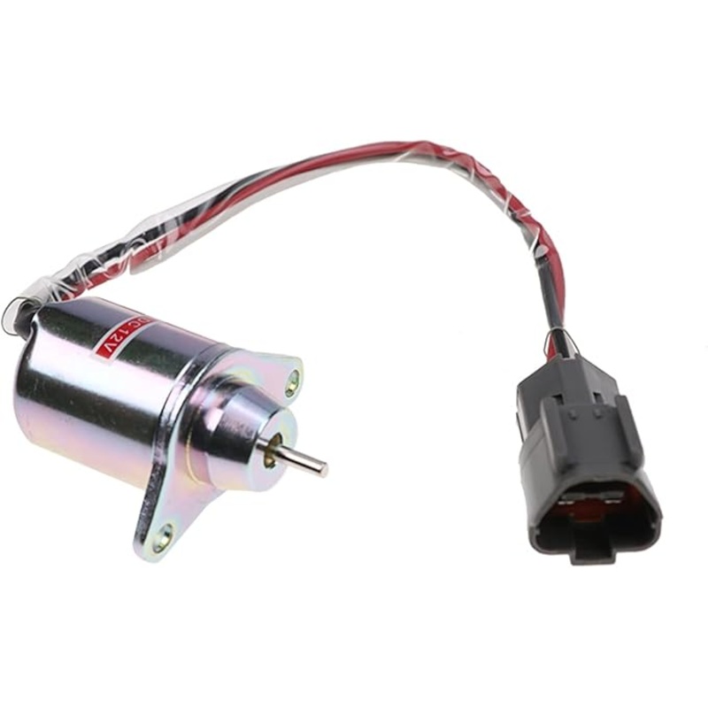 12V Fuel Shutoff Stop Solenoid 4626346 for Hitachi Excavator ZX10U-2 ZX14-3 ZX16-3 ZX17U-2 ZX29U-3 ZX30U-3 ZX33U-3 ZX35U-3 ZX40U-2 ZX40U-3 ZX8-2