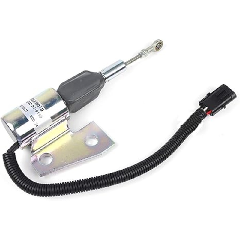 24V Shutoff Solenoid 6732-82-9110 for Komatsu Excavator PC150LC-6 PC150LC-6K PC150-6