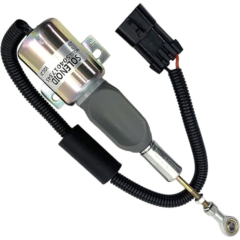 24V Stop Solenoid 504017345 for CASE Wheeled Excavator WX170 WX200