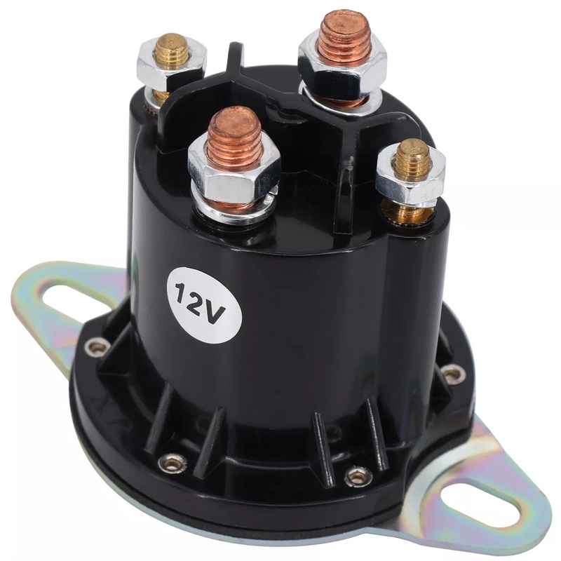Aftermarket Trombetta 684-1221-012 12V 4 Terminal Starter Solenoid Relay for Excavator Loader Bulldozer Roller Truck Car