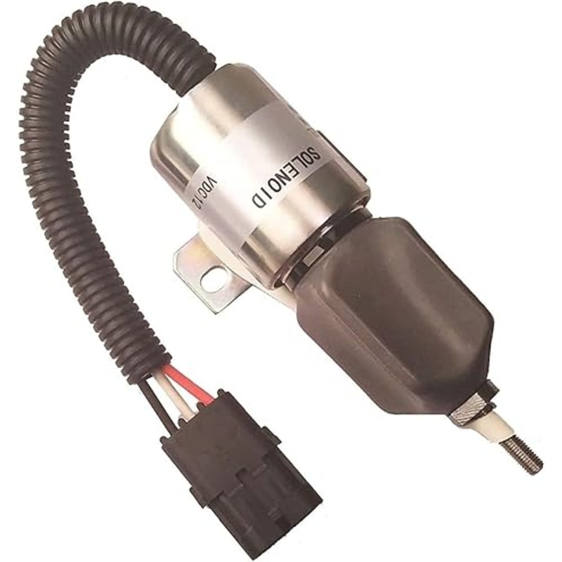 Aftermarket Woodward 1751ES-12E2UC3B1S1 1700-1508 12V Fuel Shutoff Solenoid for Diesel Engine Generator Agricultural Equipment