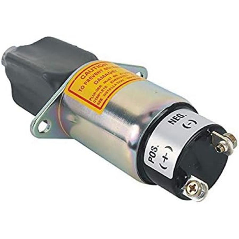 12V Fuel Shut Off Throttle Solenoid 106370 for Kubota Engine DF750 GF750 WG750 DF972 Skyjack Scissor Lift SJ600 SJ6826RT SJ7027RT SJ7135RT