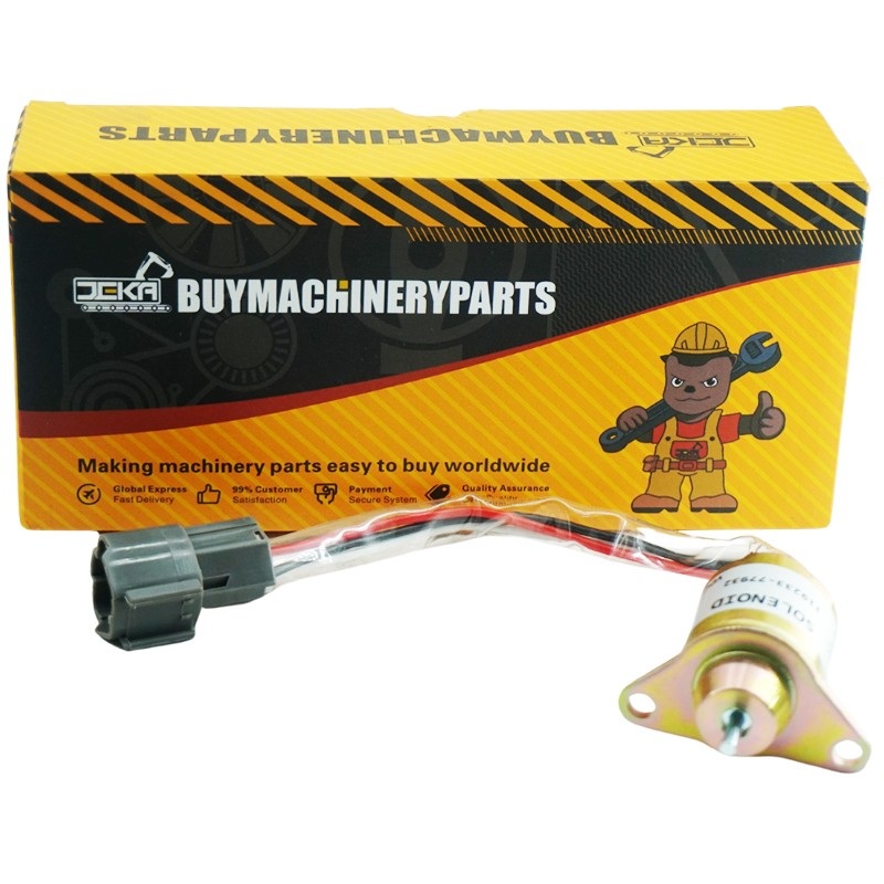 12V Fuel Shutdown Shut Off Solenoid 119233-77932 for Yanmar Engine 3TNE84 3TNE88 4TNE84 3TNV70 3TNV76 4TNV84 John Deere Tractor Takeuchi Excavator