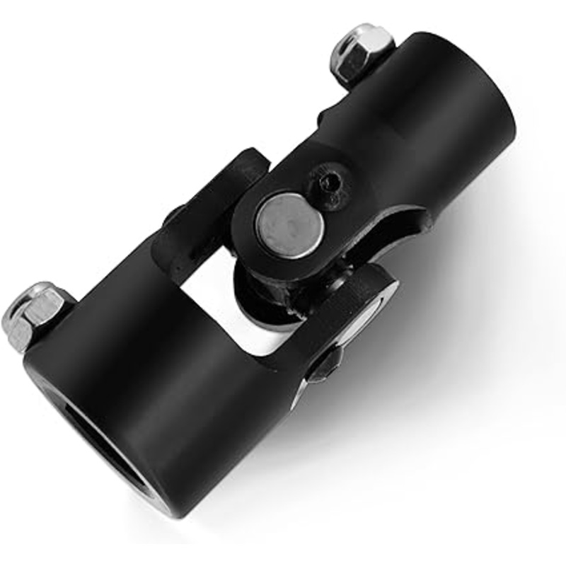 13/16 -36 Spline x 1 DD Black Steering Universal Joint Single U Joint Shaft,Total Length: 96mm (3-3/4)