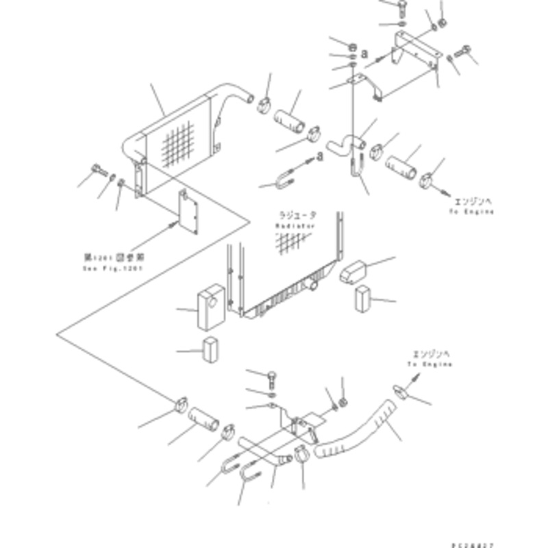 Aftercooler 6223-63-4200 6223634200 for Komsatu Engine SAA6D108E-2A Excavator PC300-6 PC300-6Z PC300LC-6Z PC340NLC-6
