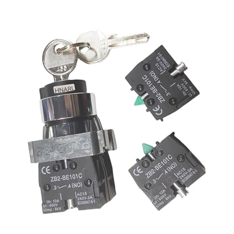 Rotary Switch with Key 2901015340 for Haulotte Scissor Lift H12SX H15SX H18SX HS3388RT HS4388RT HS5388RT