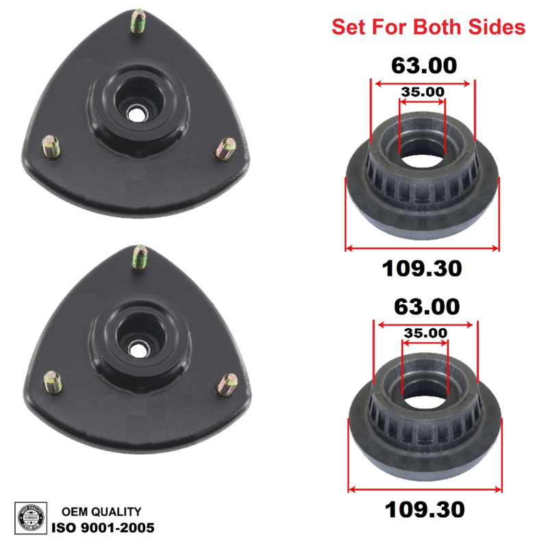 Strut Mount Front Set For Mazda CX-5 13-16 CX-3 16-20 6 14-20 3 14-18 W/ Bearing