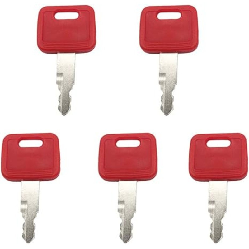 5 Pcs Ignition Key H800 AT194969 AT147803 for John Deere Excavator 110 120 130G 135C 17D 180 190 210 190DW 220DW 180CW 27C