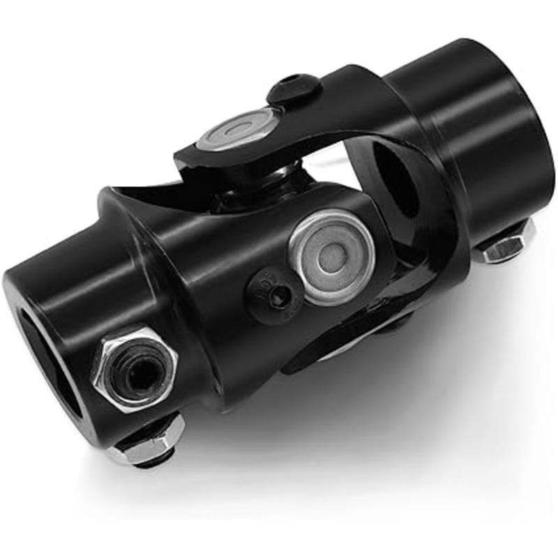 9/16 -36 Spline X 3/4 DD Black Steering Universal Joint Single U Joint Shaft,Total Length: 83mm (3-1/4)