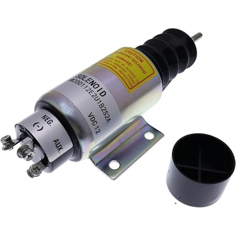 12V 3 Terminals Aftermarket Woodward 2000 Series Stop Solenoid SA-3846 2001-12E2U1B2S2A