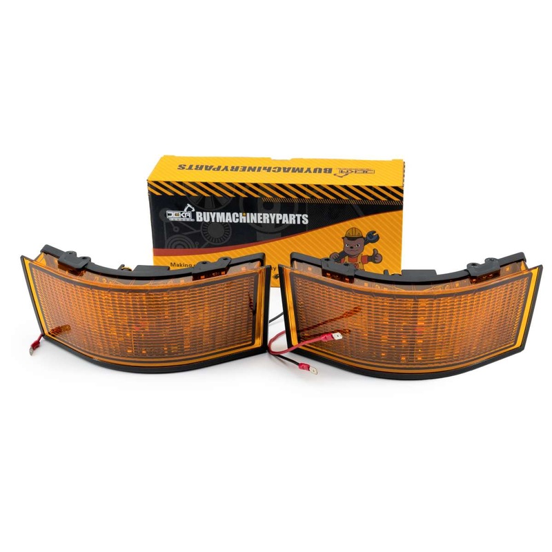 2 LED Amber Corner Lights RE55150 RE55151 for John Deere Engine 6068 6081 6125 Tractor7200 7400 7700 7800 8100 8200 8300 9100 9200 9300 9400 9520 9620