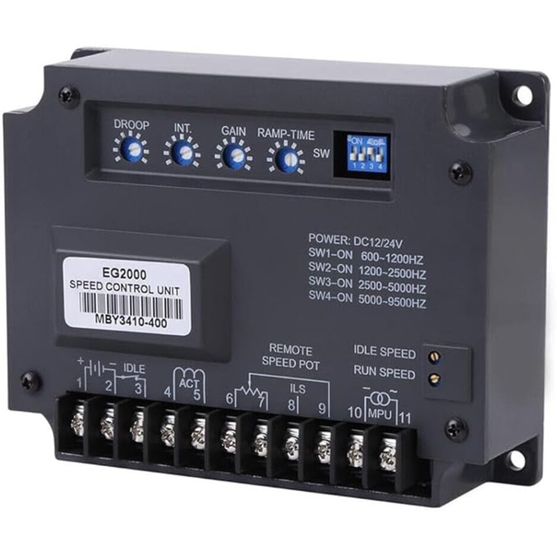 Universal Electric Generator Governor Engine Speed Controller EG2000 for Excavator Loader Bulldozer Roller Crane Concrete Pump Truck