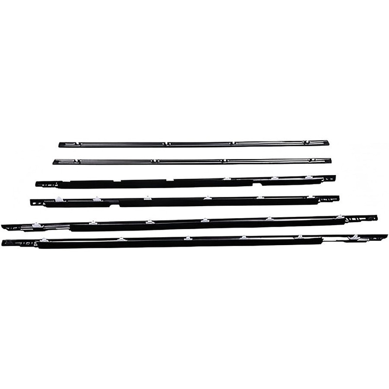 6 Pcs Door Belt Molding 75660-60020 75670-60020 for Toyota Land Cruiser Lexus LX450 1990-1999