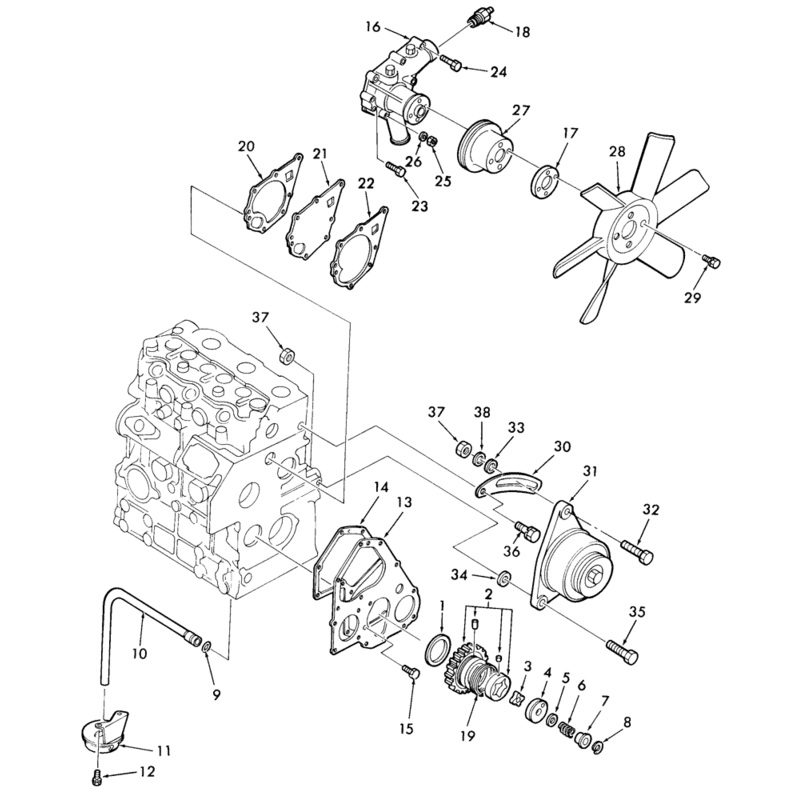 12V 14A Alternator SBA185046210 for New Holland Tractor GT65 LGT14D GT75