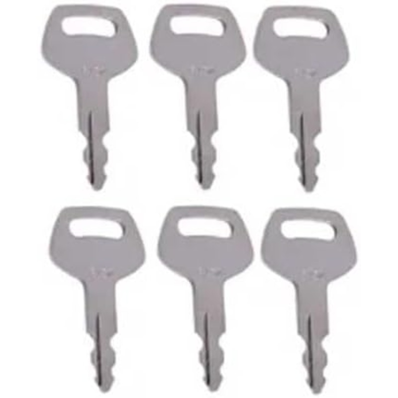 6 Pcs Heavy Equipment Ignition Key S450 for CASE Linkbelt JCB Sumitomo New Holland Excavator