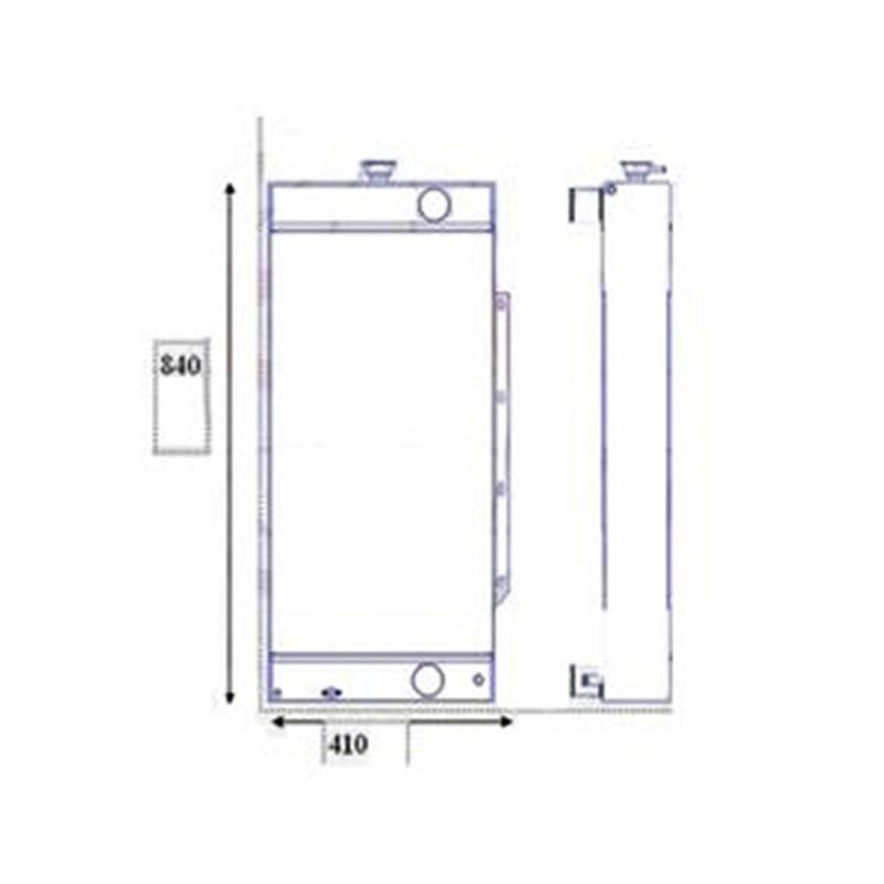 For JCB Excavator JS110 JS115 Water Tank Radiator Core ASS’Y