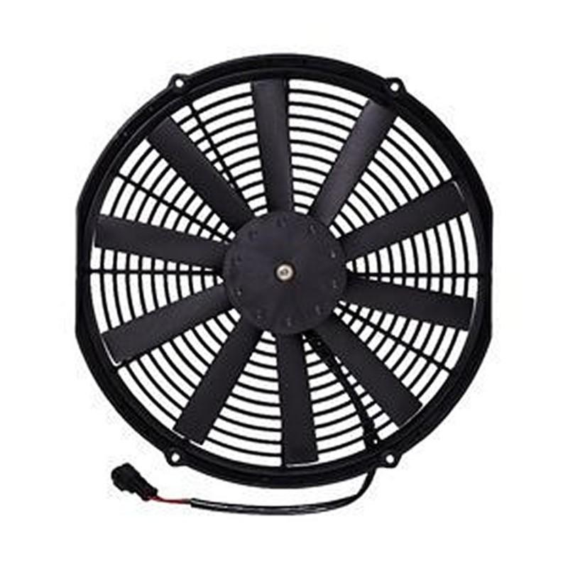 12V 14 Aftermarket Spal 30101509 VA08-AP51/C-23A Medium Profile Electric Puller Fan for Excavator Bulldozer Loader Roller Crane Truck Trailer