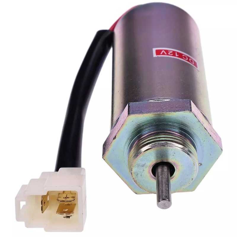 12V Fuel Shutoff Solenoid 8973295680 for IHI Excavator 16N 17NE 30J 30UJ 30NX 32J 35J 35N 350NX 38UJ 35UJ 35N 40JX 45NX