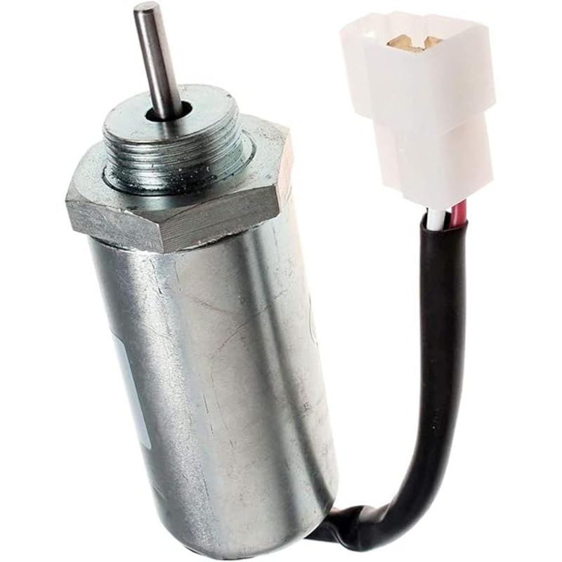 12V Fuel Shutoff Solenoid 8973295680 for Isuzu Engine Hitachi Excavator EX27U EX30U EX35U EX40U EX50U ZX27U ZX30U ZX35U ZX40U ZX50U