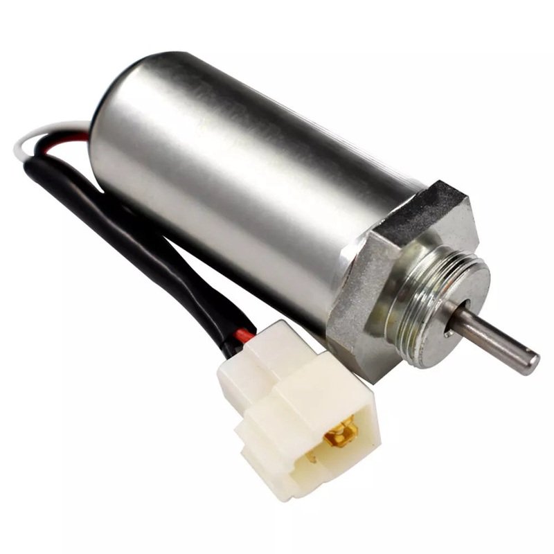 12V Fuel Shutoff Solenoid 8973295680 for Isuzu Engine John Deere Excavator 35ZTS 50C 27C 50ZTS 27ZTS 35C