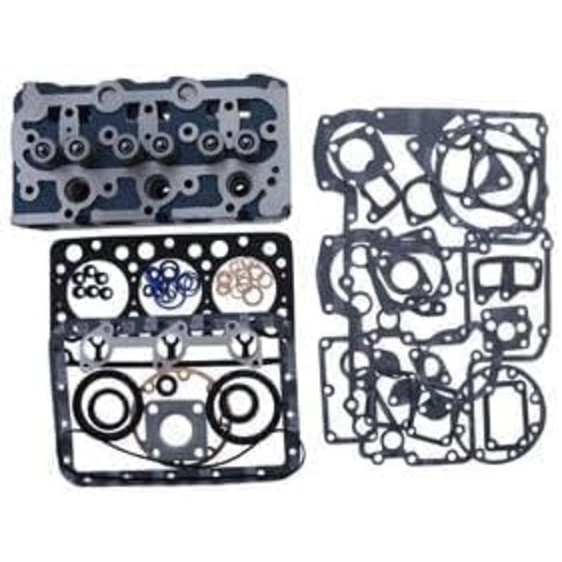 D750 Complete Cylinder Head with Full Gasket Kit 6599993 for Kubota Engine Bobcat Excavator X220 X320 320 220 Skid Steer Loader 453C 453 443