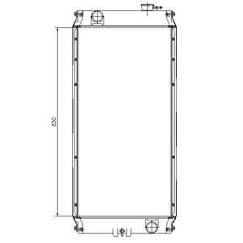 Water Tank Radiator for Caterpillar CAT Excavator 321C LCR