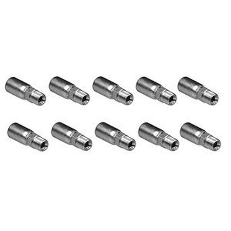 10 Pcs Hydraulic Hose Crimp Fitting With 3/8 NPT Male MP-6-6 06U106 for Parker 100R1 100R2 100R17 100R16