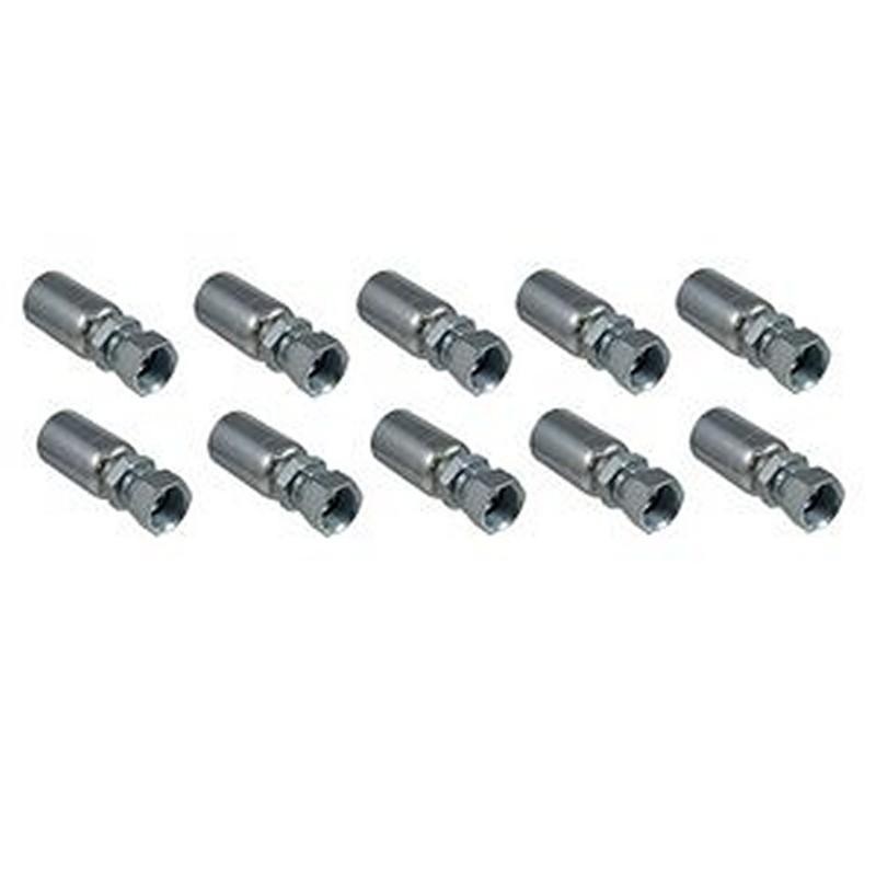 10 Pcs Hydraulic Hose Fitting With 1/2 JIC Female Swivel FJX-06-08 for Parker