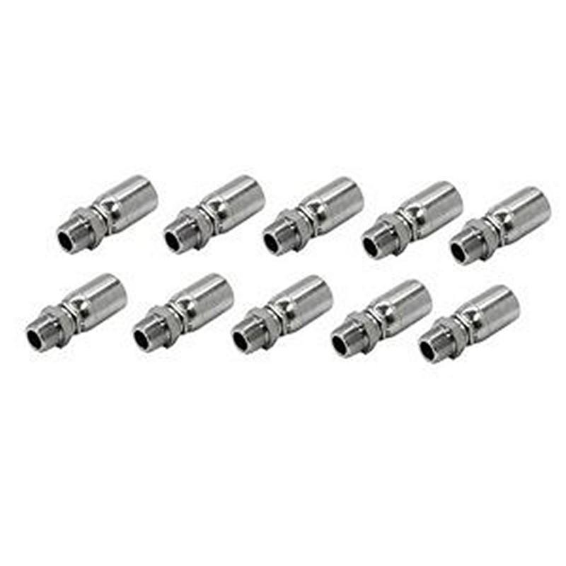 10 Pcs Hydraulic Hose Fitting With 3/8 NPT Male Swivel 06U-J06 for Parker 100R1 100R2 100R17