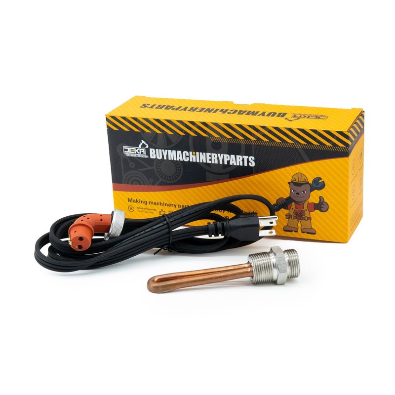 120V 1000W 3/4NPT Engine Block Heater Assembly 1214R 30307 LR93521 3500043 for Ford Caterpillar Hino Mack Mercury Nissan Lincoln International Detroit