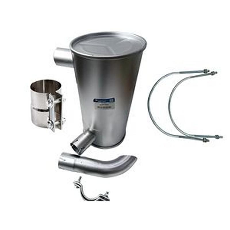 Muffler Silencer 6207-11-5310 with Clamp and 2Pcs U-Bolt for Komatsu Engine S6D95L-1GG Excavator PC150-5 PC120-5K PC130-5K PC150HD-5K