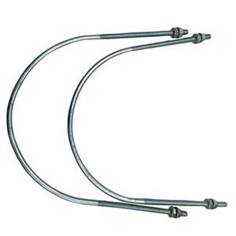 2Pcs Muffler U-Bolt 4140612 TH106046 for John Deere Excavator 290D 490 490E 70D 70