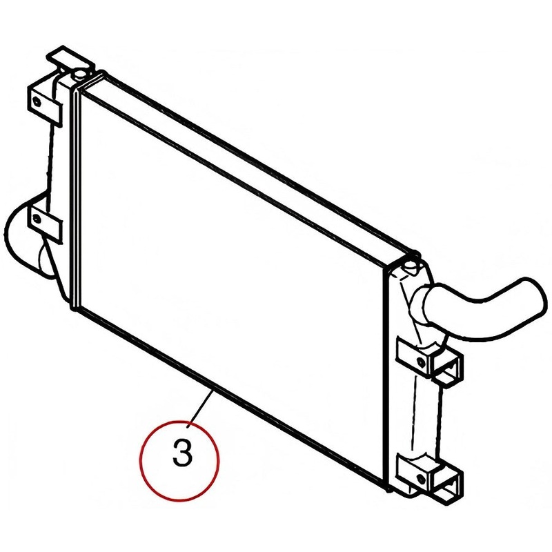 Intercooler K9001936 for Doosan Excavator DX420LC DX480LC DX520LC SOLAR420LC-V SOLAR470LC-V SOLAR500LC-V