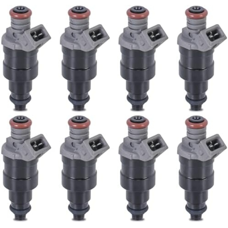 Fuel Injector Set of 8 RL030778AB Compatible for 1996-1999 Jeep Grand Cheroke Dakota Dodge Durango Ram 1500 2500 3500 Ram 1500 2500 3500 Van B1500 B2500 B3500 5.2L 5.9L EV1 Replaces FJ682