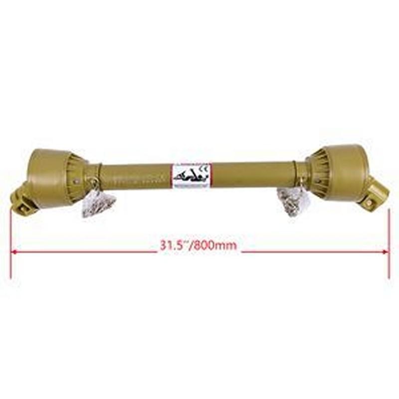 Tractor PTO Shaft Driveshaft for 1-3/8 x 6 Spline Both Ends 31.5-43.3 Length Series 1