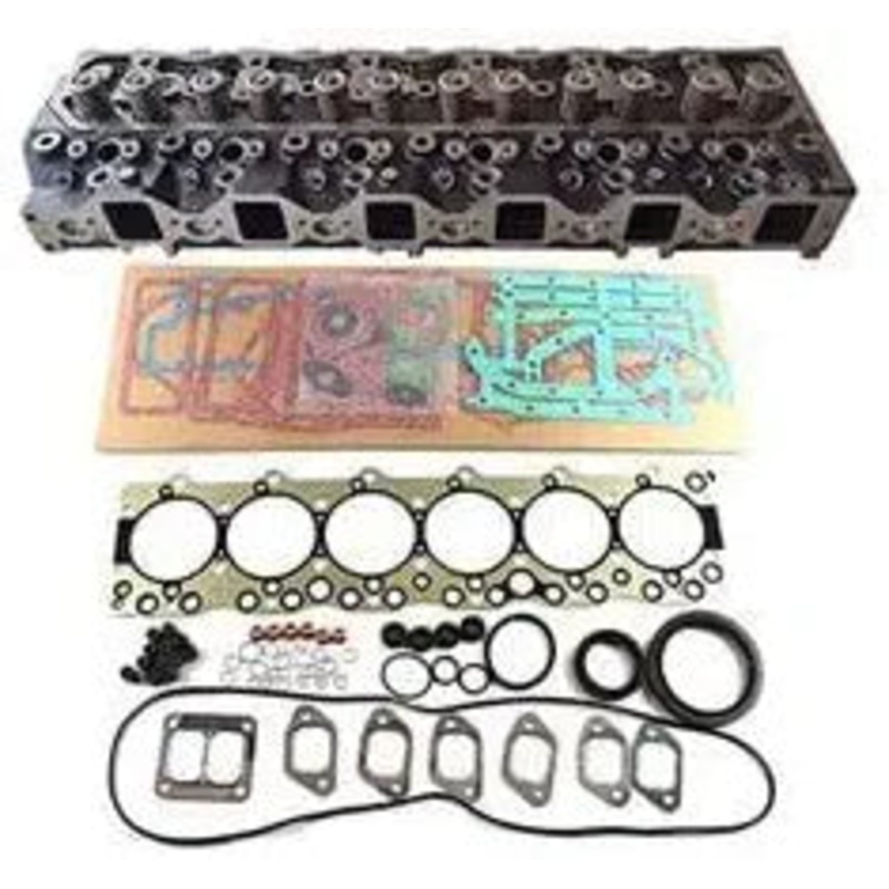 6BG1 Complete Cylinder Head with Full Gasket Kit for Isuzu Engine JCB Excavator JS160W JS175W JS190 JS200 JS200W JS210 JS210LC JS220 JS235 JS240 JS260